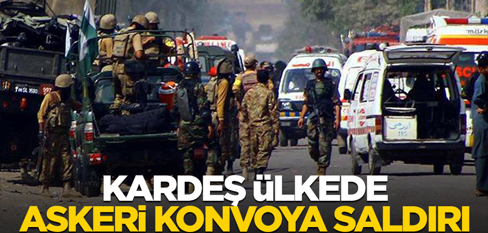 Kardeş ülkede askeri konvoya saldırı