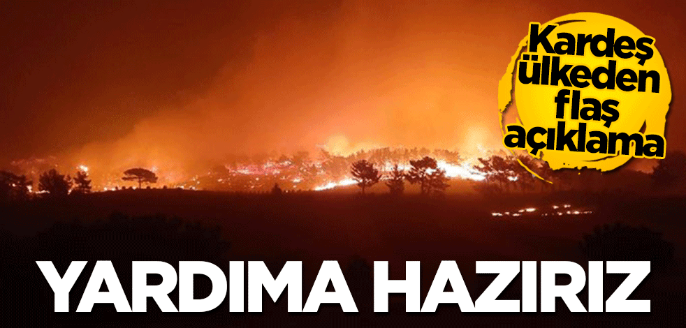 Kardeş ülkeden flaş açıklama: Yardıma hazırız