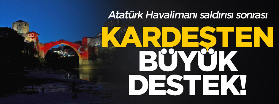 Kardeşten Türkiye'ye renklerle destek