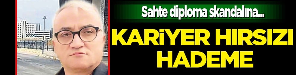 Kariyer hırsızı hademe: Diplomayı rektörden aldı...