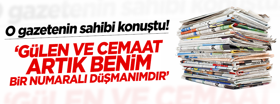 Karşı gazetesinin patronu: Amerika destekledi