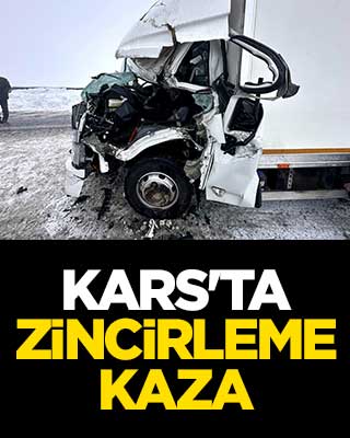 Kars'ta zincirleme kaza