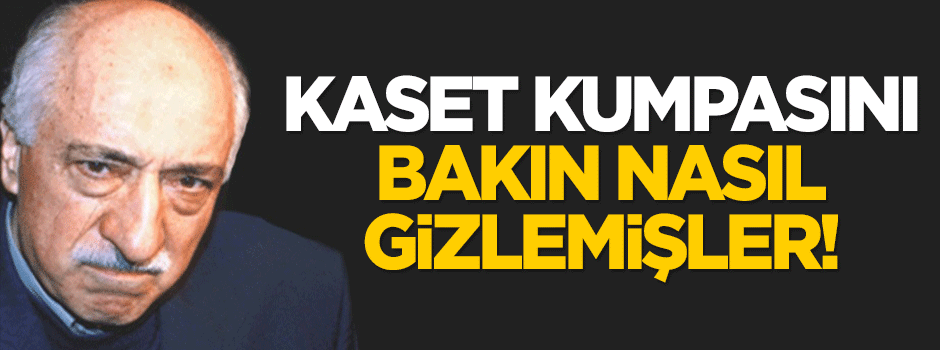 Kaset kumpasını bakın nasıl gizlemişler!