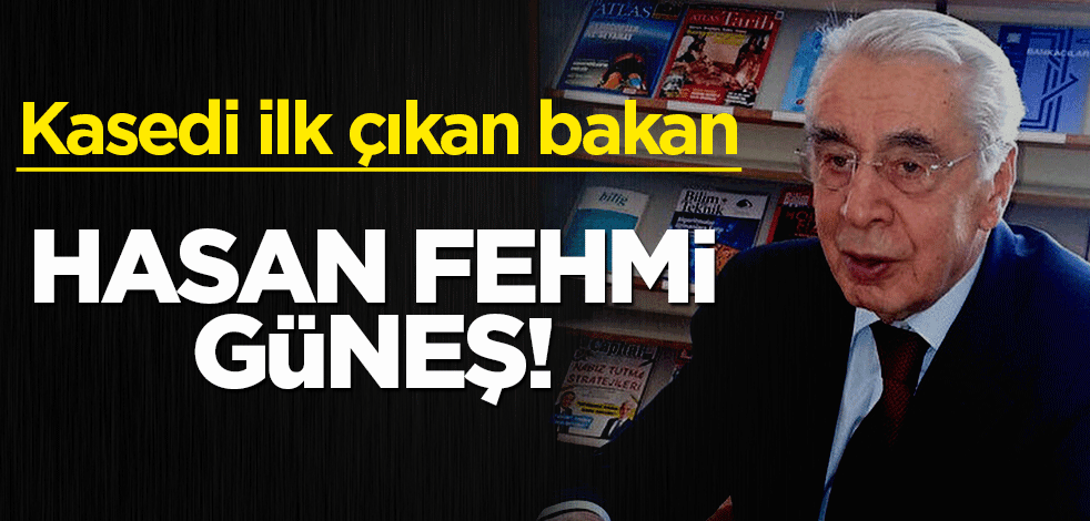 Kaseti ilk çıkan bakan: Hasan Fehmi Güneş! Kaset konusunda defolu sol