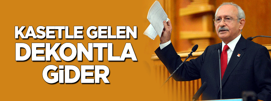 Kasetle gelen dekontla gider