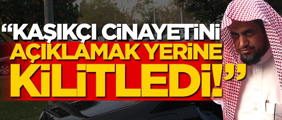 "Kaşıkçı cinayetini açıklamak yerine kilitledi!"