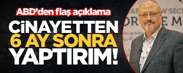 Kaşıkçı cinayetinin sorumlularına ABD'ye giriş yasağı getirildi
