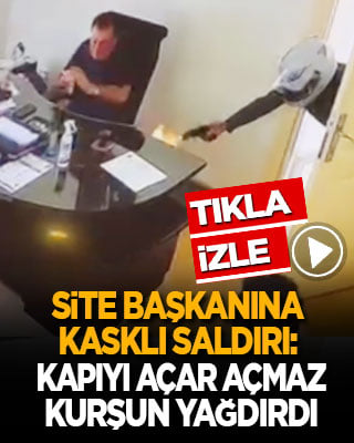Kasklı saldırgan site başkanını bacağından vurdu: Kapıyı açar açmaz kurşun yağdırdı!
