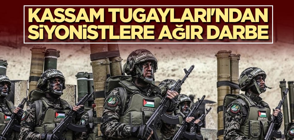 Kassam Tugayları'ndan siyonistlere ağır darbe