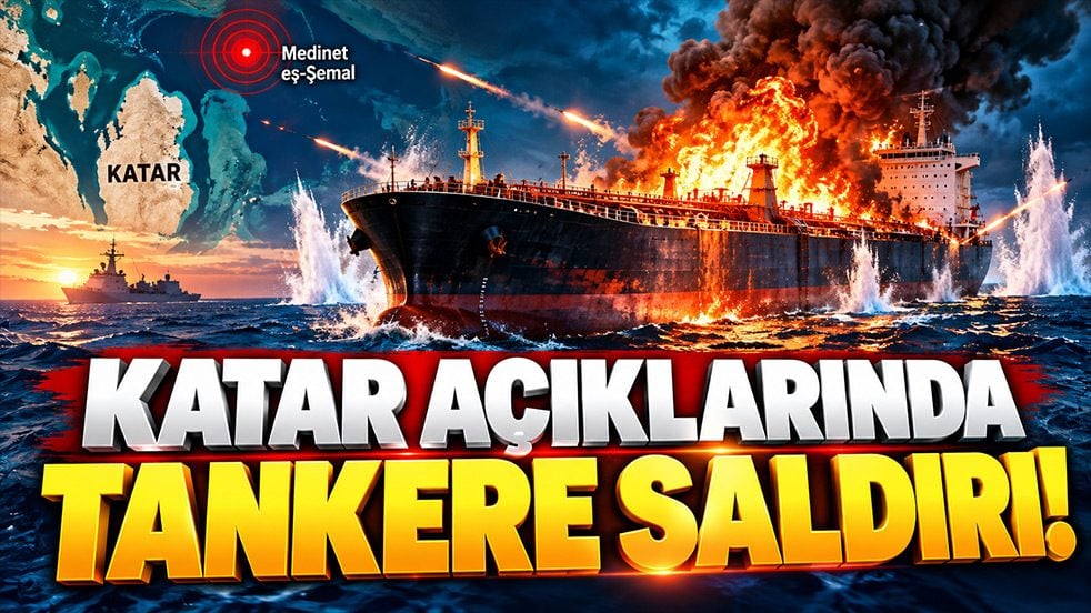 Katar açıklarında tankere saldırı! Çok sayıda mühimmat isabet etti