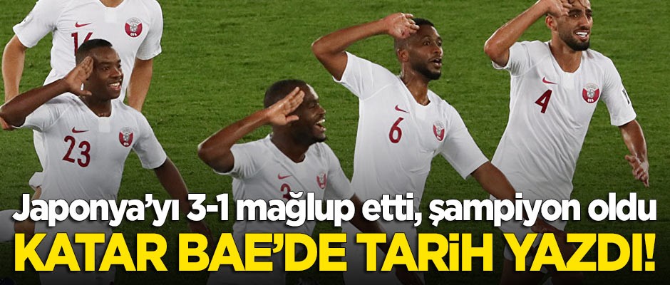 Japonya'yı mağlup eden Katar, BAE'de tarih yazdı: 3-1!