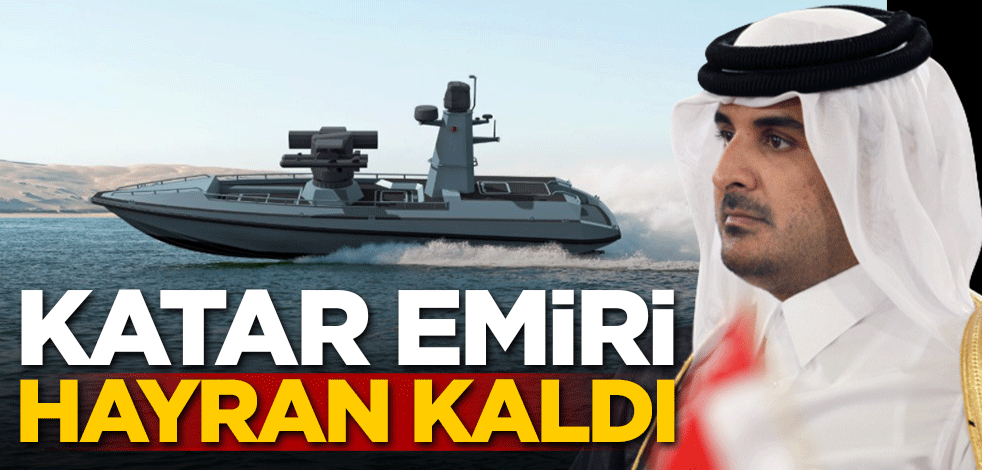 Katar emiri Türkiye'nin insansız deniz aracına hayran kaldı