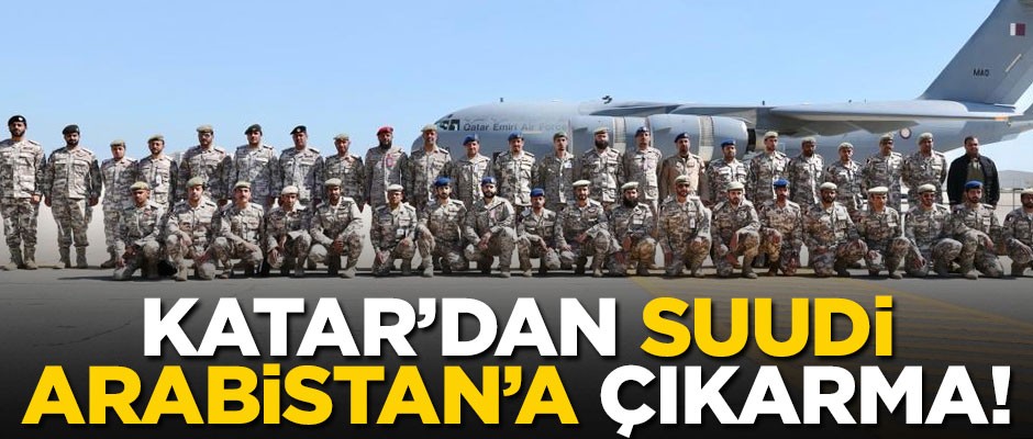 Katar Suudi Arabistan'daki tatbikatta