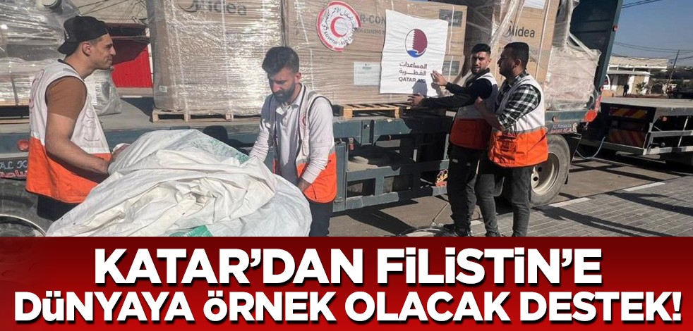 Katar'dan Filistin'e sahra hastanesi desteği!