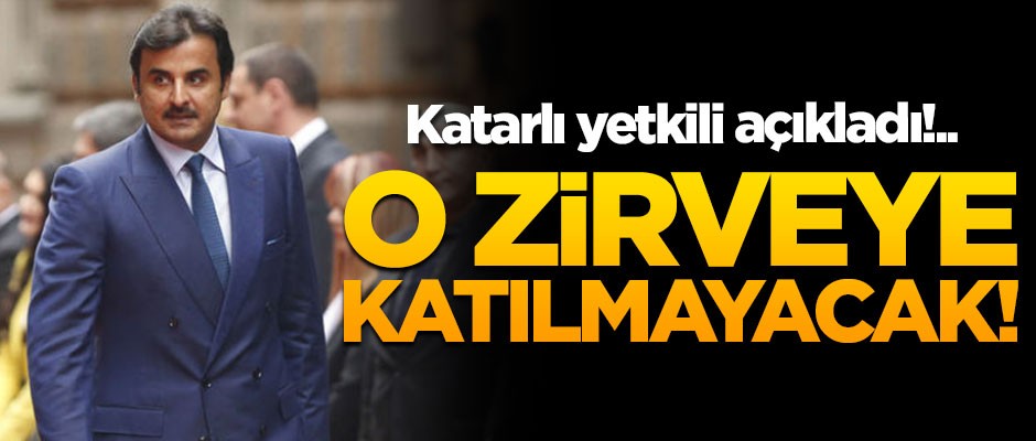 Katarlı yetkili açıkladı! Al Sani o zirveye katılmayacak!
