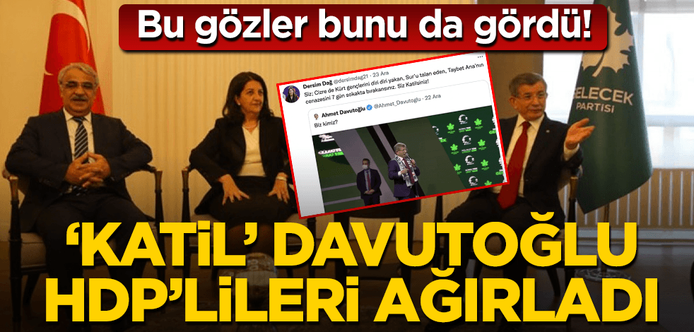 "Katil" Davutoğlu, HDP heyetini ağırladı