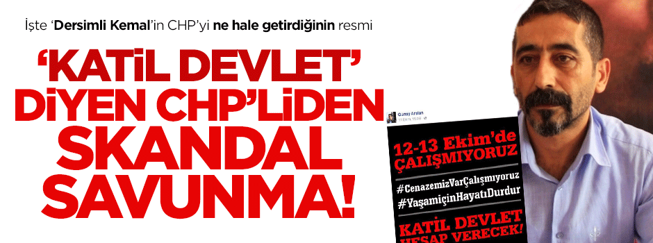 'Katil devlet' diyen CHP'linin savunması: Bu ifade özgürlüğüdür!