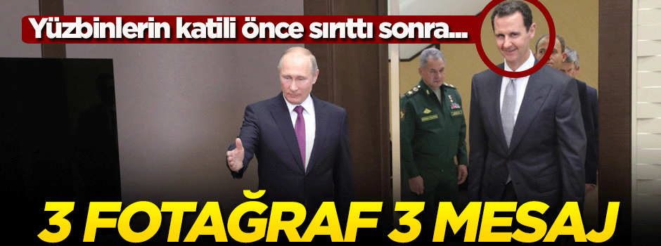 Katil Esed bu fotoğraflarla neyin mesajını vermeye çalıştı