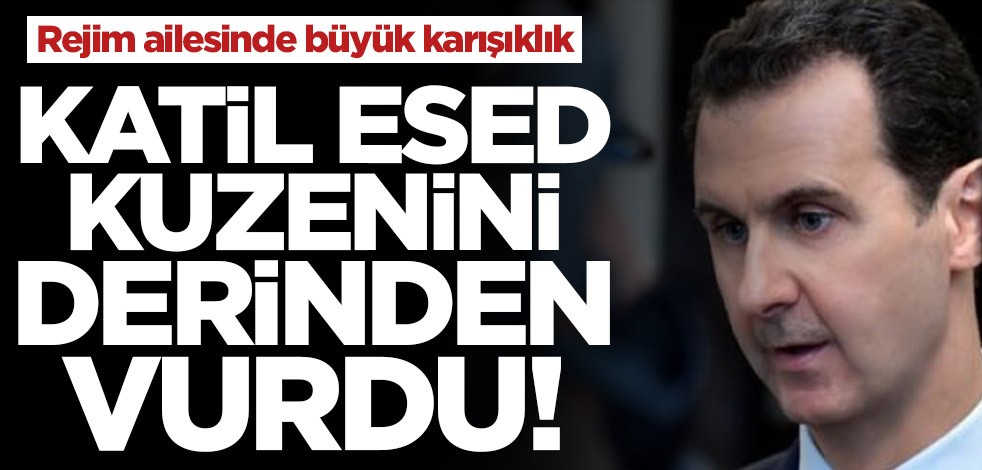 Katil Esed kuzenini derinden vurdu! Rejim ailesinde büyük karışıklık