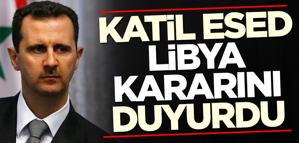 Katil Esed'den Hafter ve Sisi'ye destek