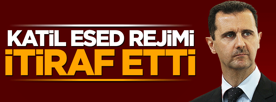 Katil Esed rejiminden YPG itirafı