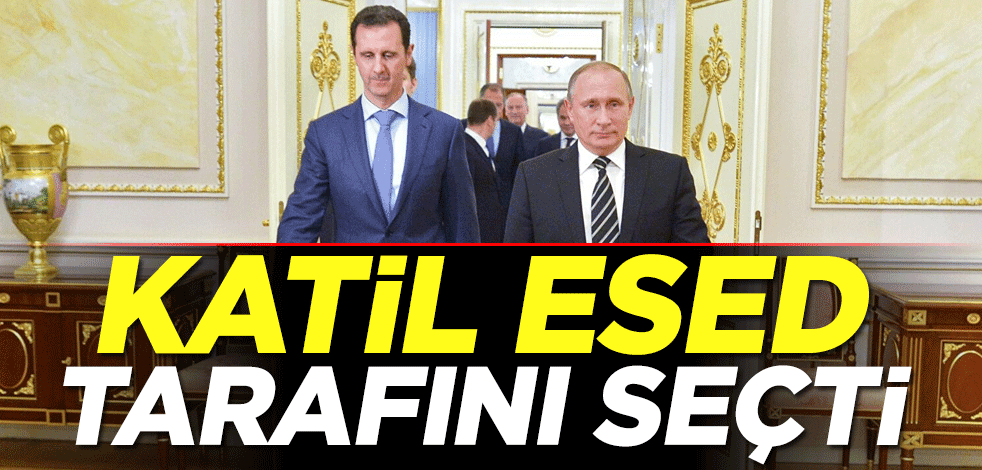 Katil Esed tarafını seçti