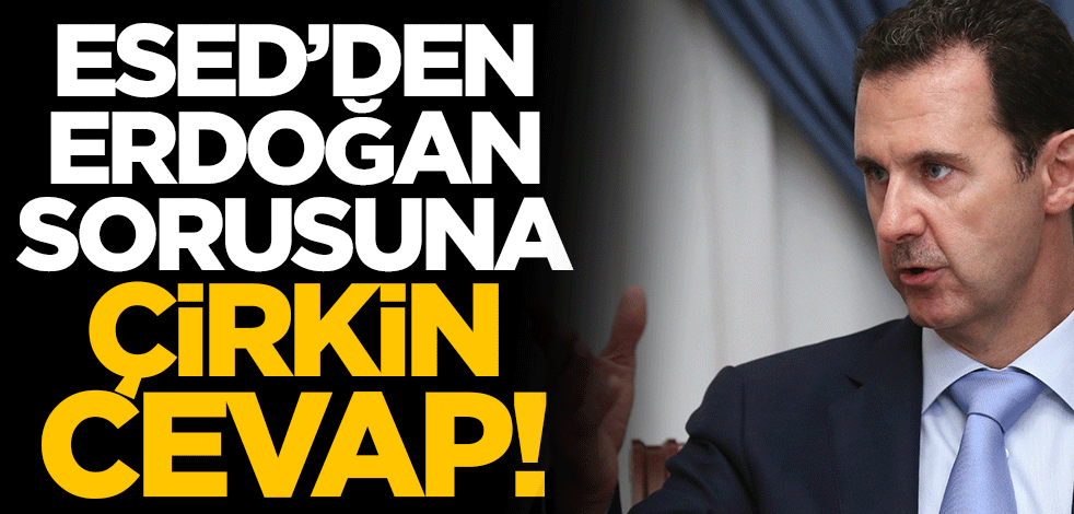 Katil Esed'den "Erdoğan'la görüşür müsünüz?" sorusuna çirkin cevap!