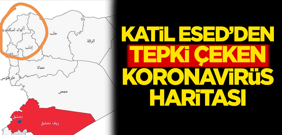Katil Esed'den tepki çeken koronavirüs haritası!
