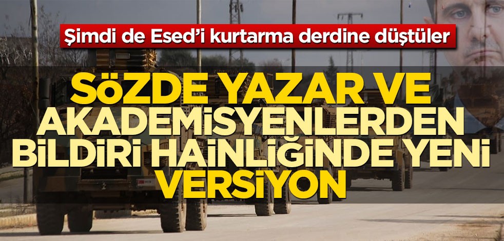 Şimdi de Esed’i kurtarma derdine düştüler