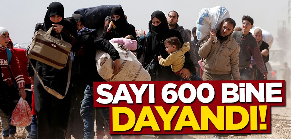 Katil Esed'in katliamından kaçanların sayısı 600 bine dayandı!