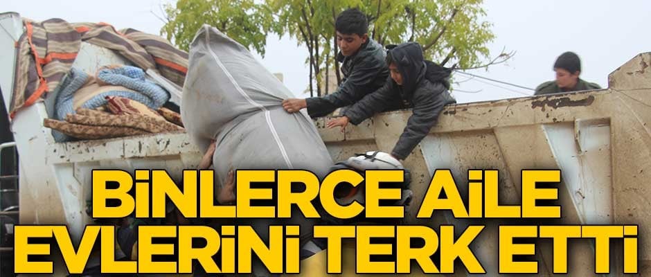 Katil Esed'in saldırıları binlerce aileyi evinden etti