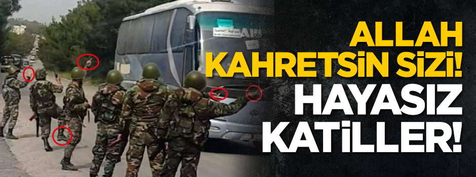 Katil Esed'in zalim askerleri sivillerle alay ediyor!
