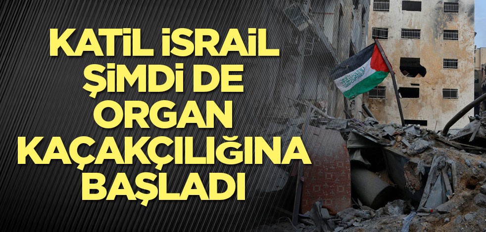 Katil İsrail şimdi de organ kaçakçılığına başladı