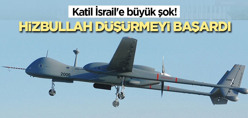 Katil İsrail'e büyük şok! Hizbullah düşürmeyi başardı