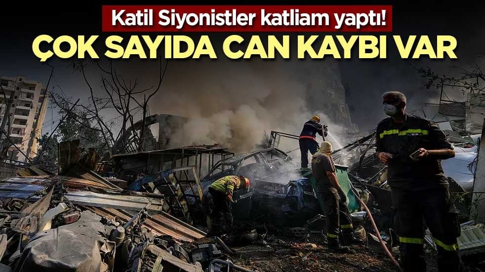Katil Siyonistler katliam yaptı! Çok sayıda can kaybı var