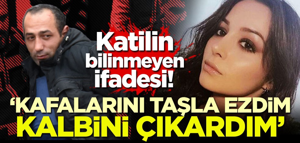 Katilin bilinmeyen ifadesi! 'Kafalarını taşla ezdim, kalbini çıkardım'