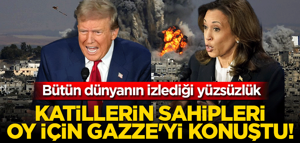 Katillerin sahipleri oy için Gazze'yi konuştu! Bütün dünyanın izlediği yüzsüzlük