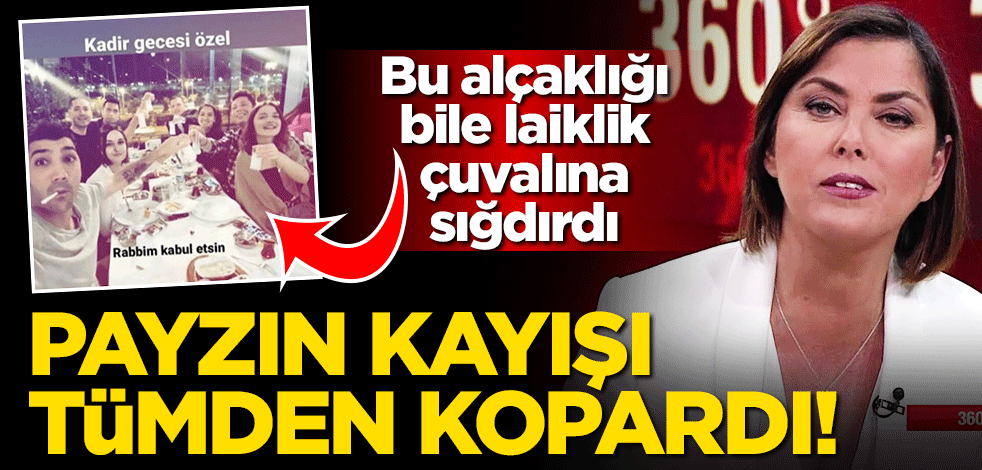 Kayışı iyice kopardı... Şirin Payzın'dan Kadir gecesi yapılan alçaklığa küstah destek!