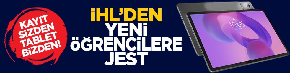 Kayıt sizden tablet bizden! İHL’den yeni öğrencilere jest