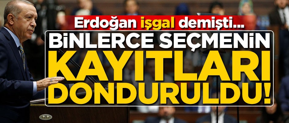 Kayıt taşıyan seçmenler için harekete geçildi