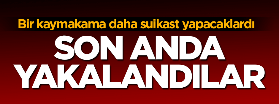 Kaymakama suikast hazırlığındaki PKK'lılar yakalandı