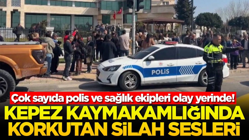 Kaymakamlık binasında silah sesleri! Polis ve sağlık ekipleri olay yerinde
