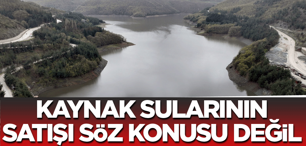 Kaynak sularının satışı söz konusu değil