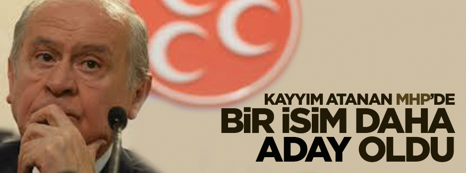 Kayyım atanan MHP'de bir isim daha adaylığını açıkladı