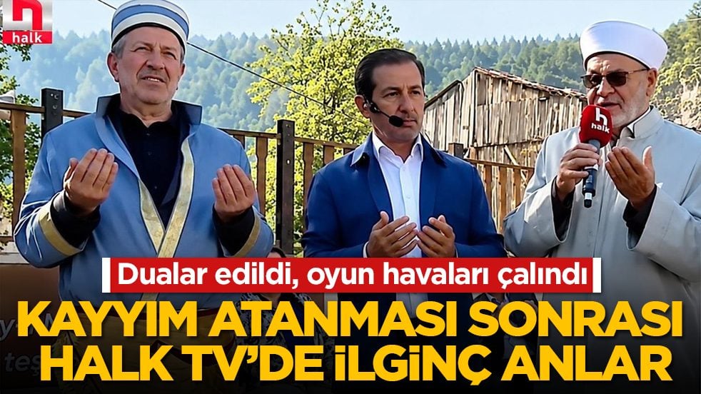 Kayyım atanması sonrası Halk TV’de ilginç anlar! Dualar edildi, oyun havaları çalındı