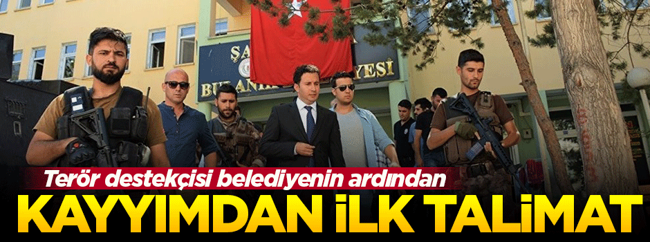 Kayyımla gelen belediye başkanından ilk talimat