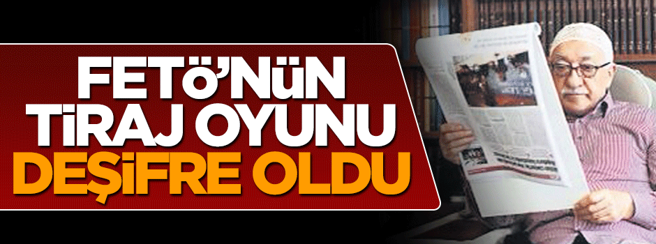 Kayyum FETÖ'nün tiraj oyunu deşifre oldu