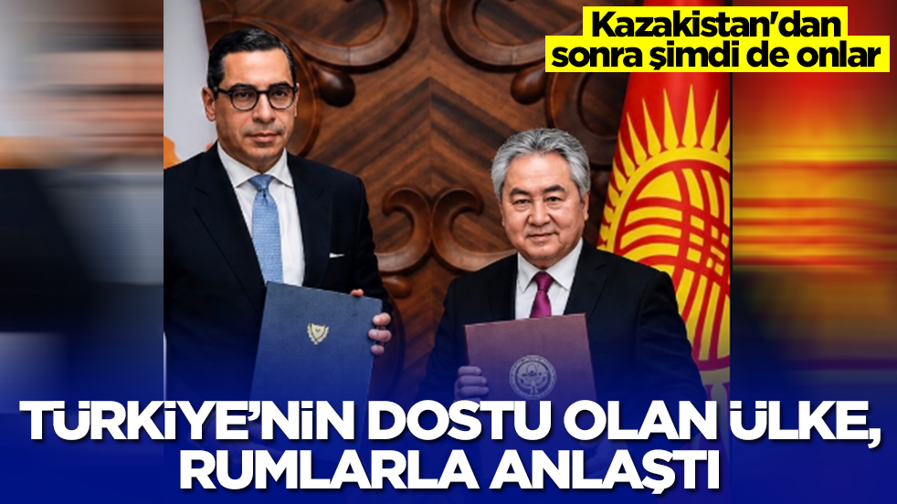 Kazakistan'dan sonra şimdi de onlar: Türkiye'nin dostu olan ülke, Rumlarla anlaştı