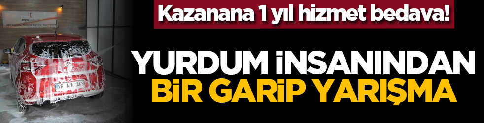 Kazanan 1 yıl hizmet bedava! Yurdum insanından bir garip yarışma