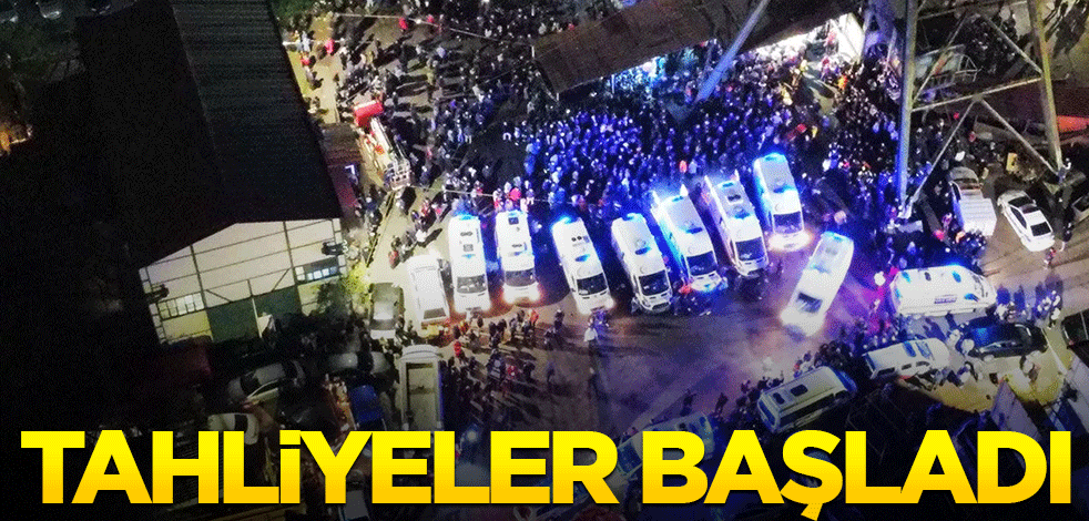Kazanın olduğu madenden tahliyeler başladı